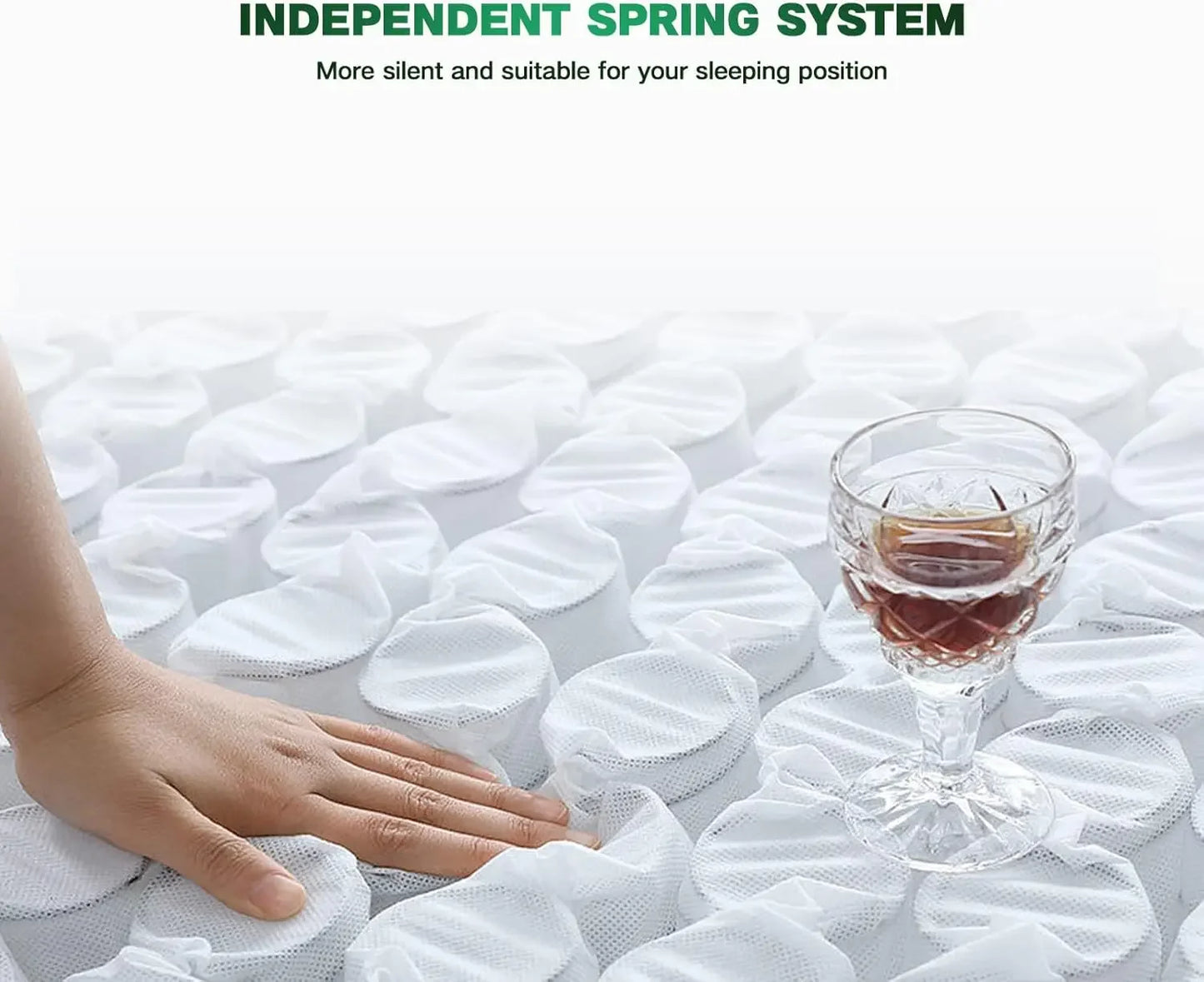 Ljustra Full Size 10 Inch Innerspring Hybrid Mattress with Memory Foam