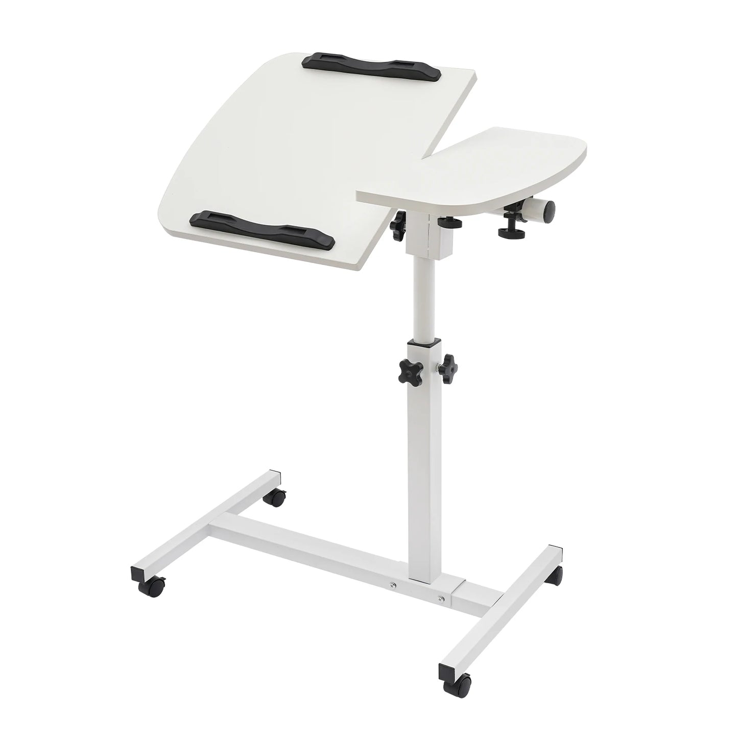 Adjustable Laptop Desk Stand with Swivel Wheels for Home Office