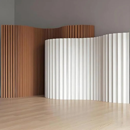 Custom Folding Paper Room Divider Lightweight Freestanding Privacy Screen