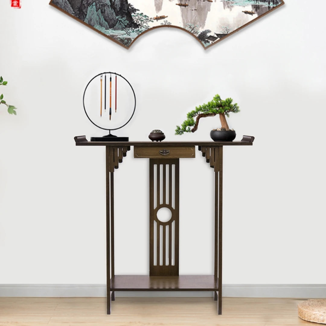 Modern Console Table with Drawer for Entryway Hallway Living Room