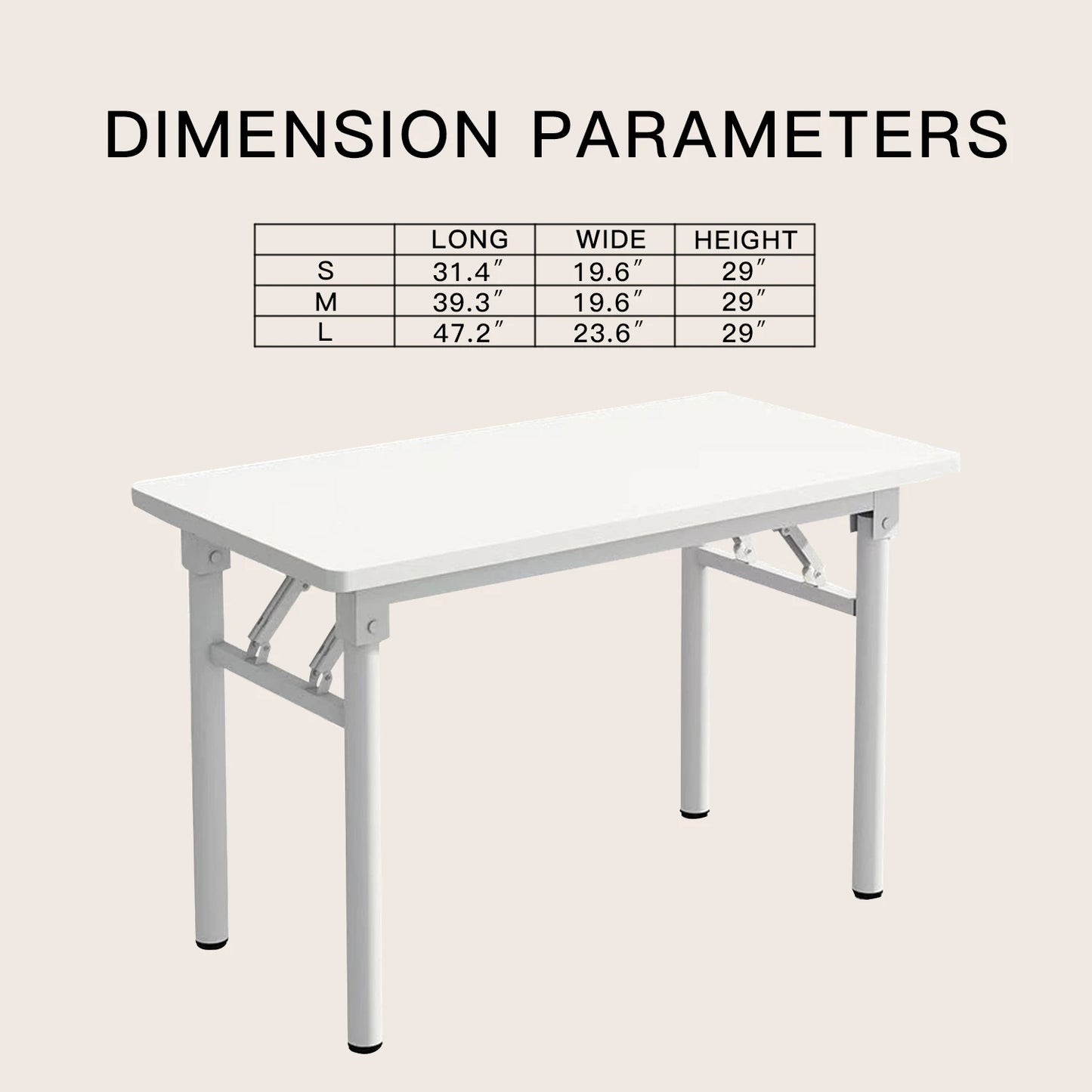 Computer Desk Folding Study Table No Assembly Required Home Office