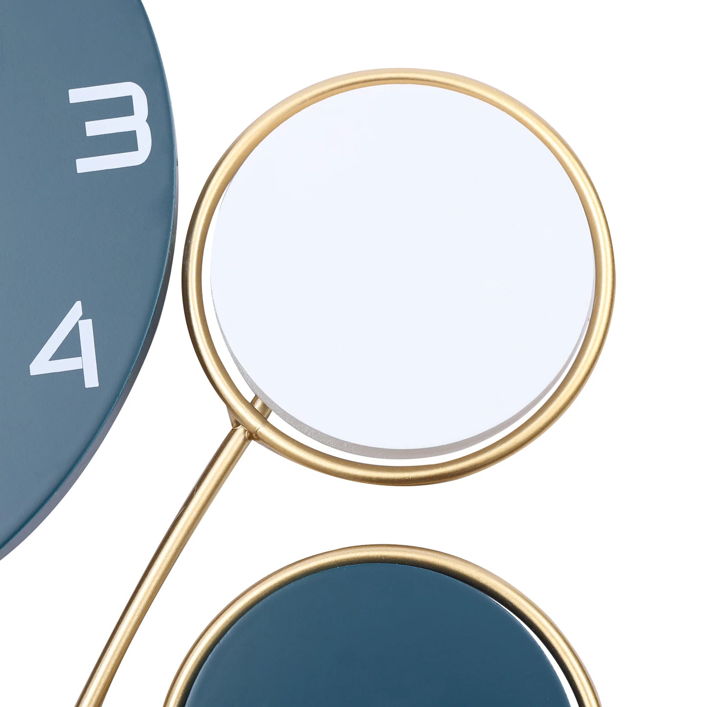 Large Silent Wall Clock Hot Air Balloon Decor Easy Install Modern Design