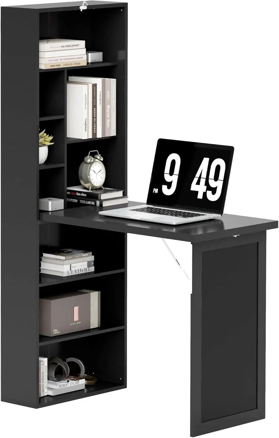 Fold-Out Convertible Writing Table Wall Mount Desk Home Office