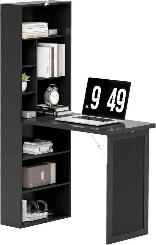 Fold-Out Convertible Writing Table Wall Mount Desk Home Office