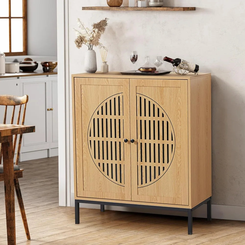 Sideboard Buffet Cabinet Storage Farmhouse 2 Doors Accent Console