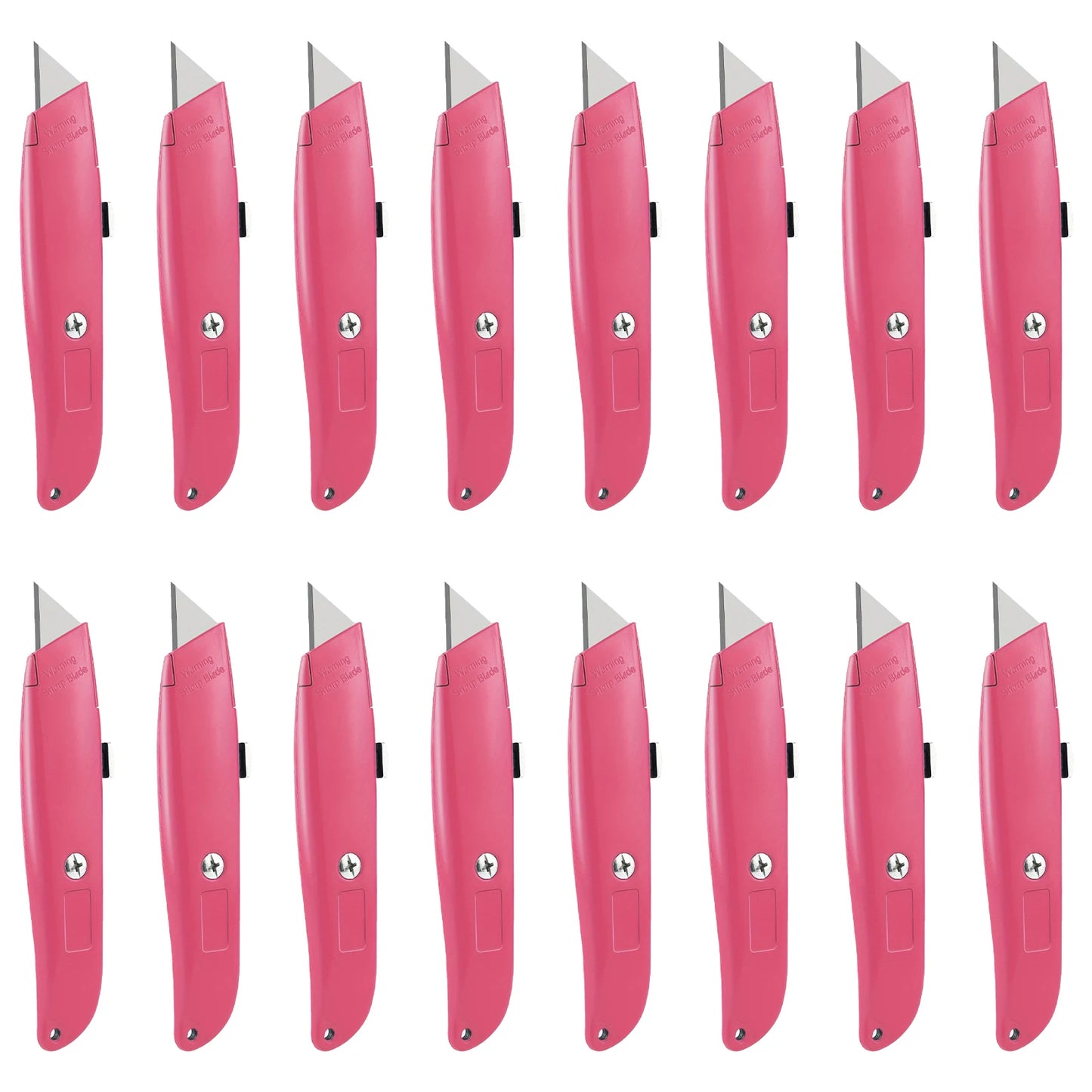 DIY Utility Knife 16 Pack Heavy Duty Box Cutter Retractable Blade