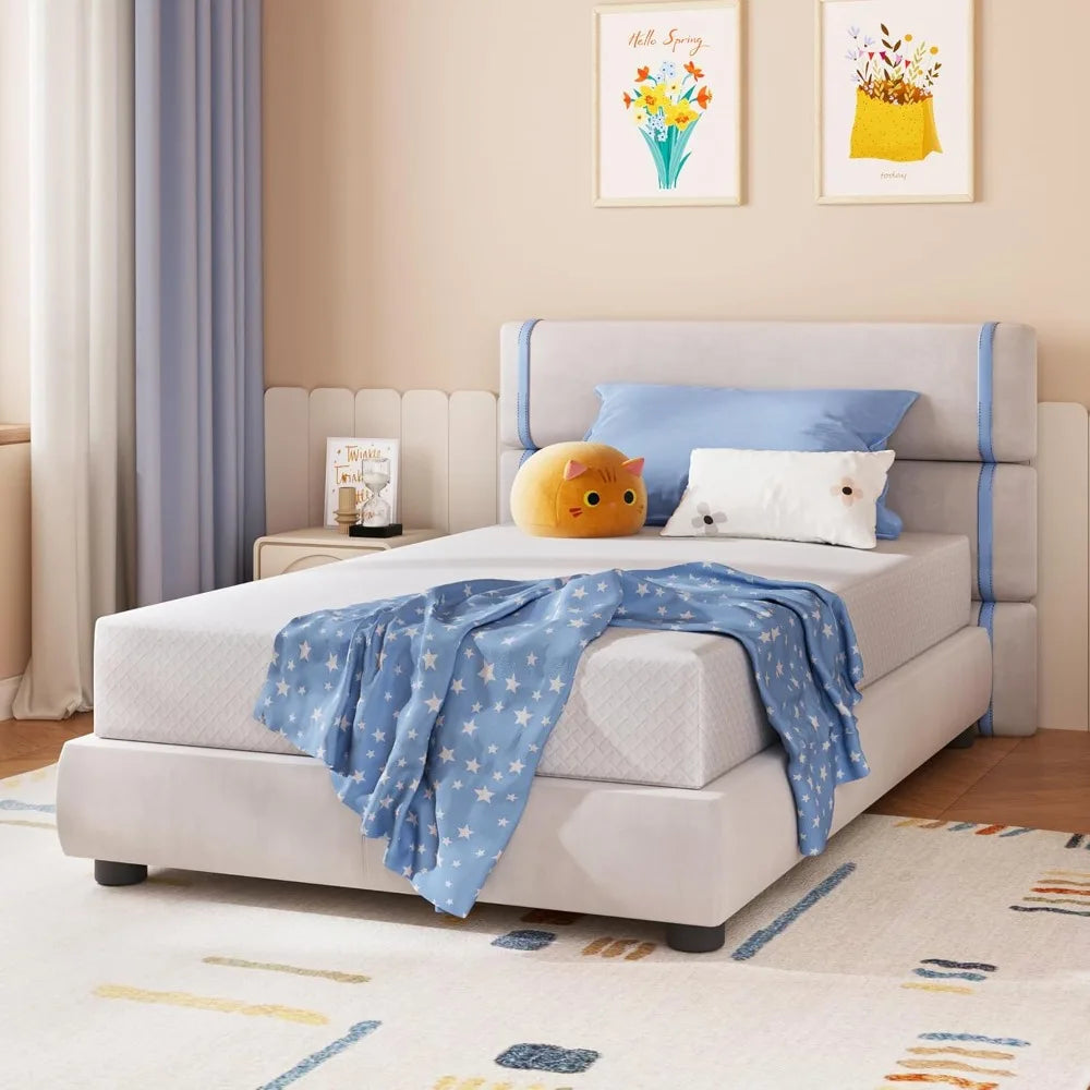 Ljustra 8 Inch Green Tea Memory Foam Mattress Pressure Relief Cool Sleep