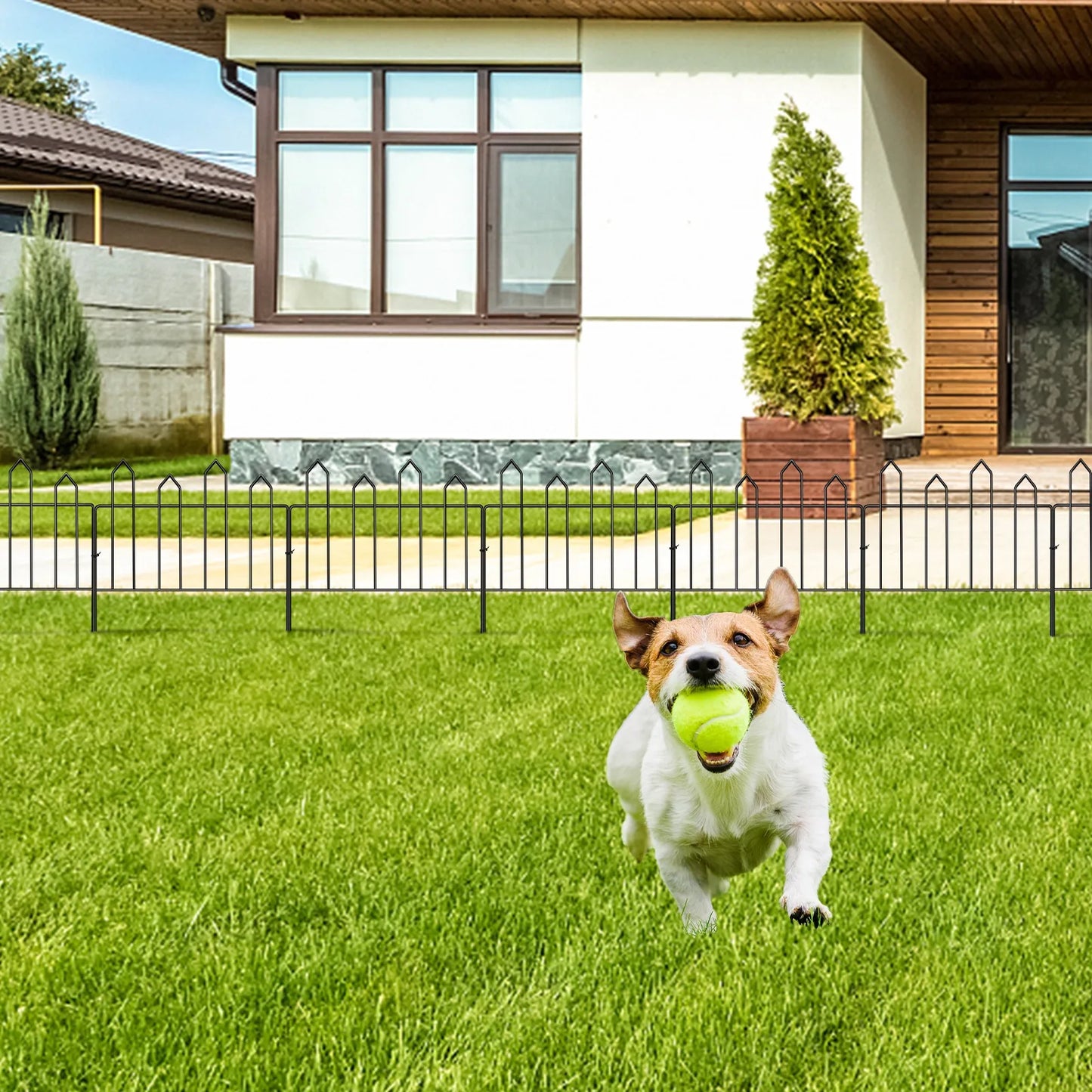 Garden Decorative Metal Wire Fencing Border 13in x 10ft for Flowers