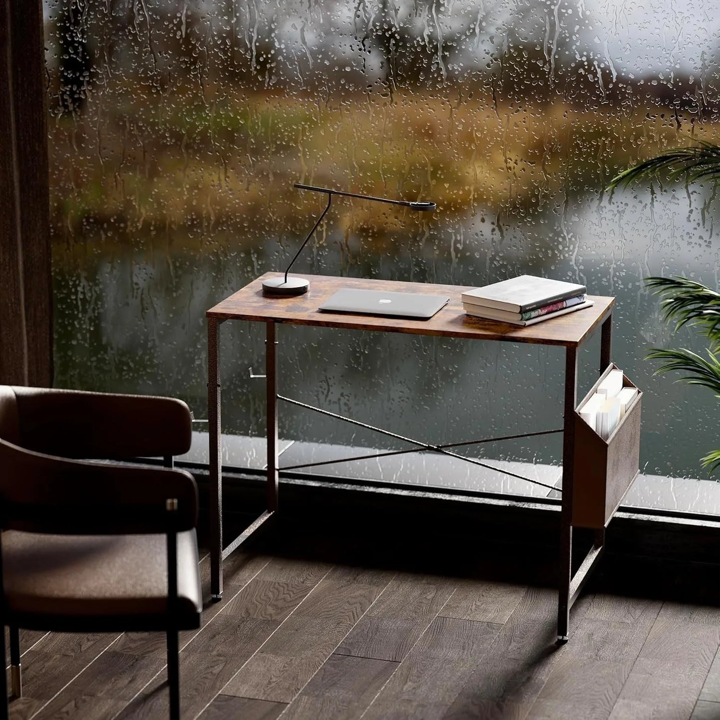 32 Inch Small Computer Desk with Storage Bag for Home Office and Study