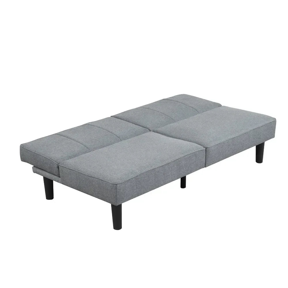 Ljustra Sofa Bed Senior 66" Modern Gray Linen Upholstery Sofa