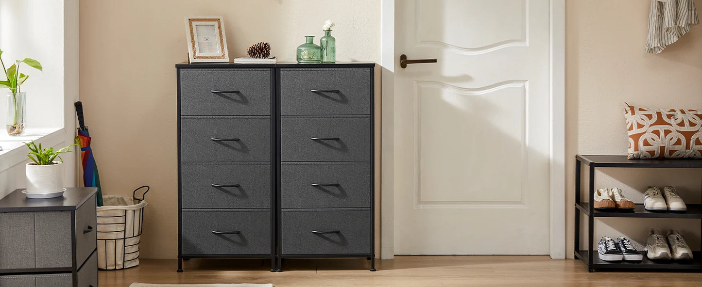 Ljustra Multifunctional Living Room Fabric Storage Cabinet Steel Frame