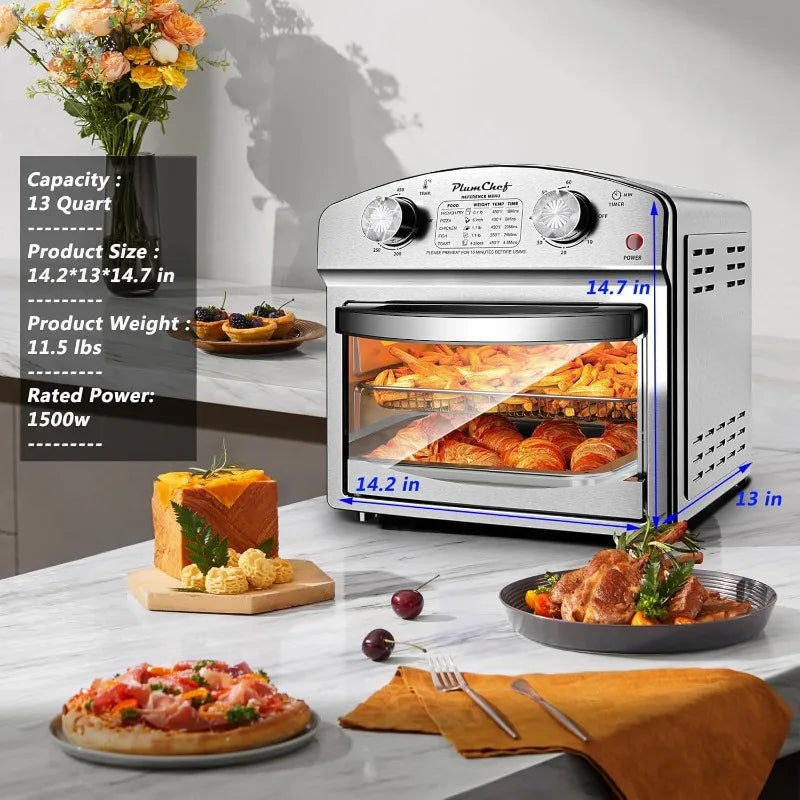 Ljustra 13QT Multifunctional Convection Toaster Oven Air Fryer