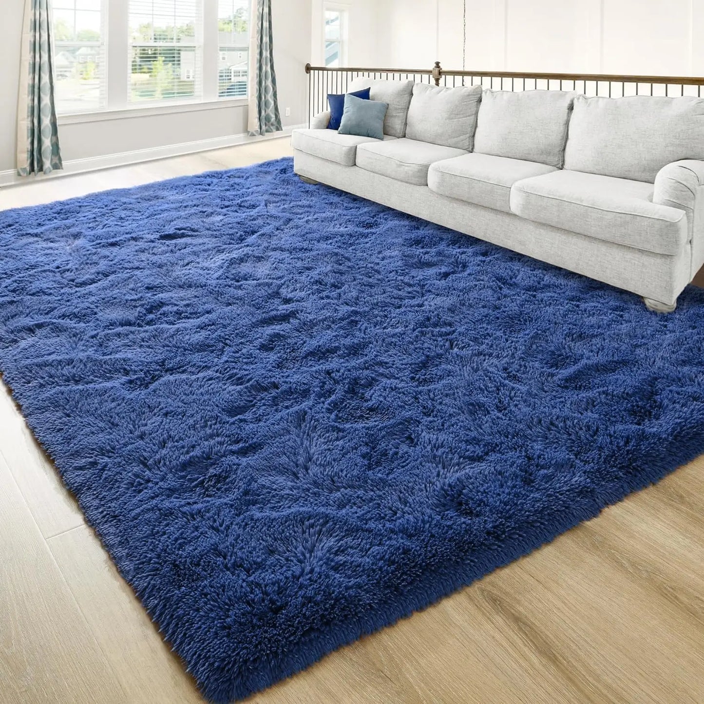 Fluffy Area Rugs for Bedroom Living Room Soft Fuzzy Non Slip Carpet
