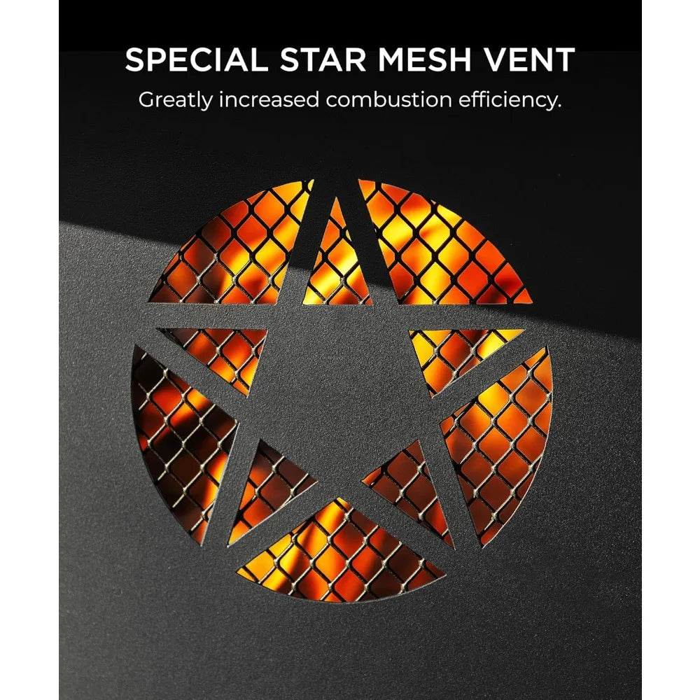 35 Inch Outdoor Fire Pit BBQ Grill Table 3 in 1 Metal Fire Pit