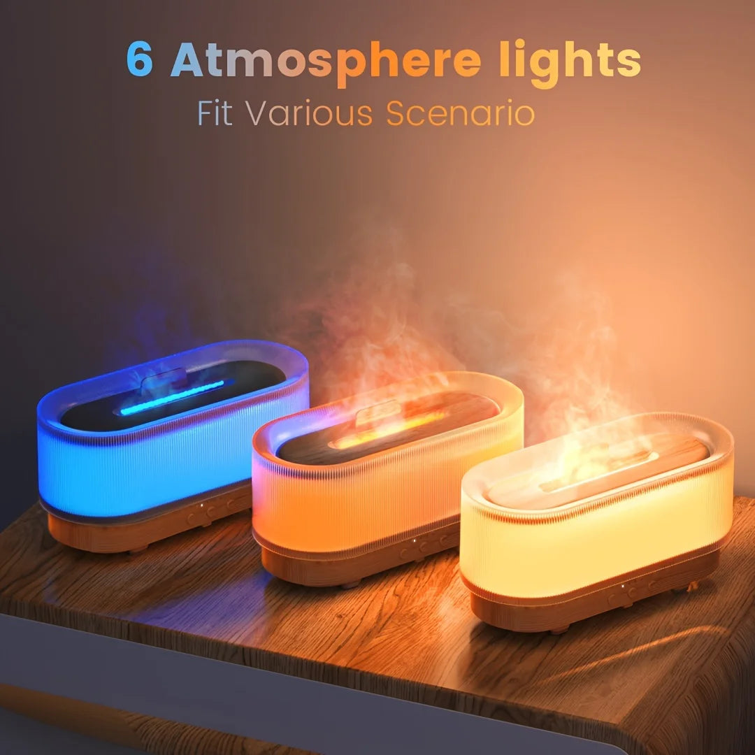 Ljustra Ultrasonic Humidifier 300ml Aromatherapy Diffuser Quiet Light