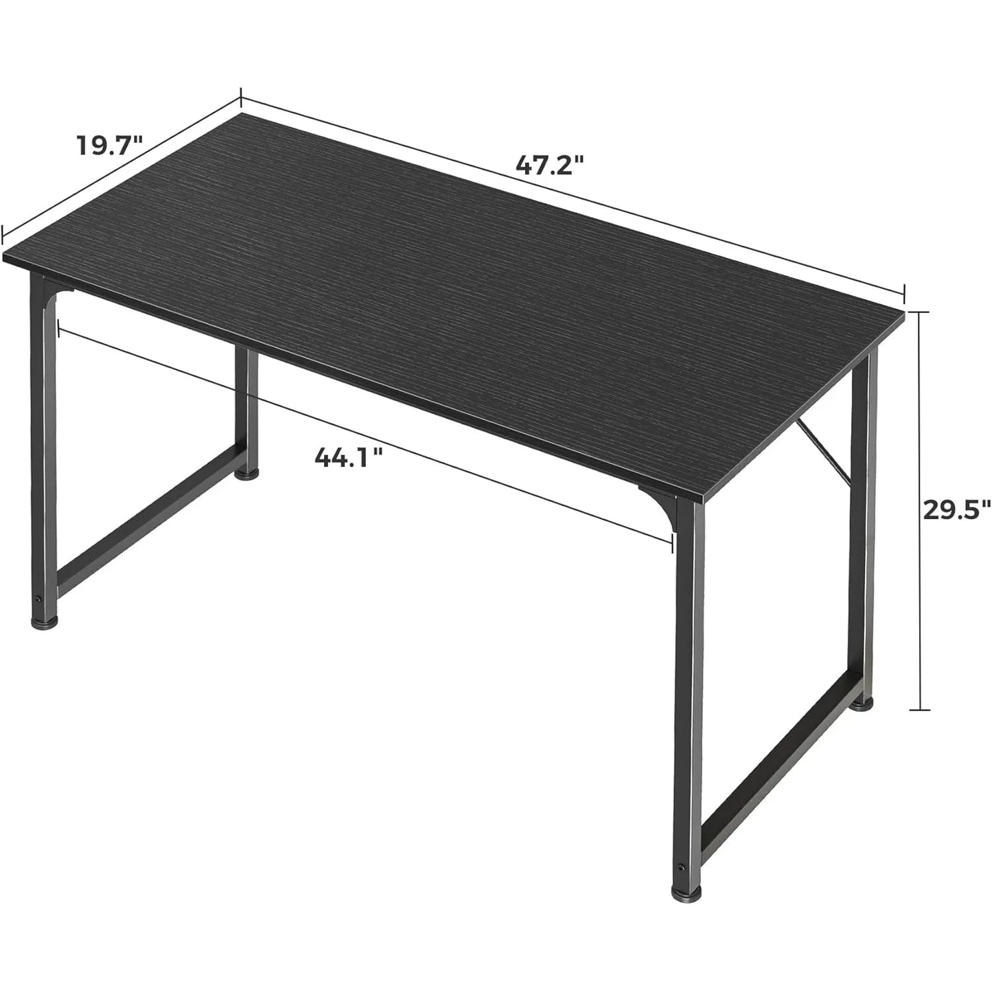 48 Inch Computer Desk Modern Simple Office Desk with Storage for Home Office