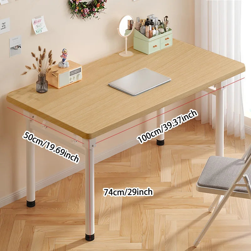 Computer Desk Folding Study Table No Assembly Required Home Office