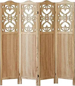 Boho 6 Panel Room Divider Folding Privacy Screen Modern Partition