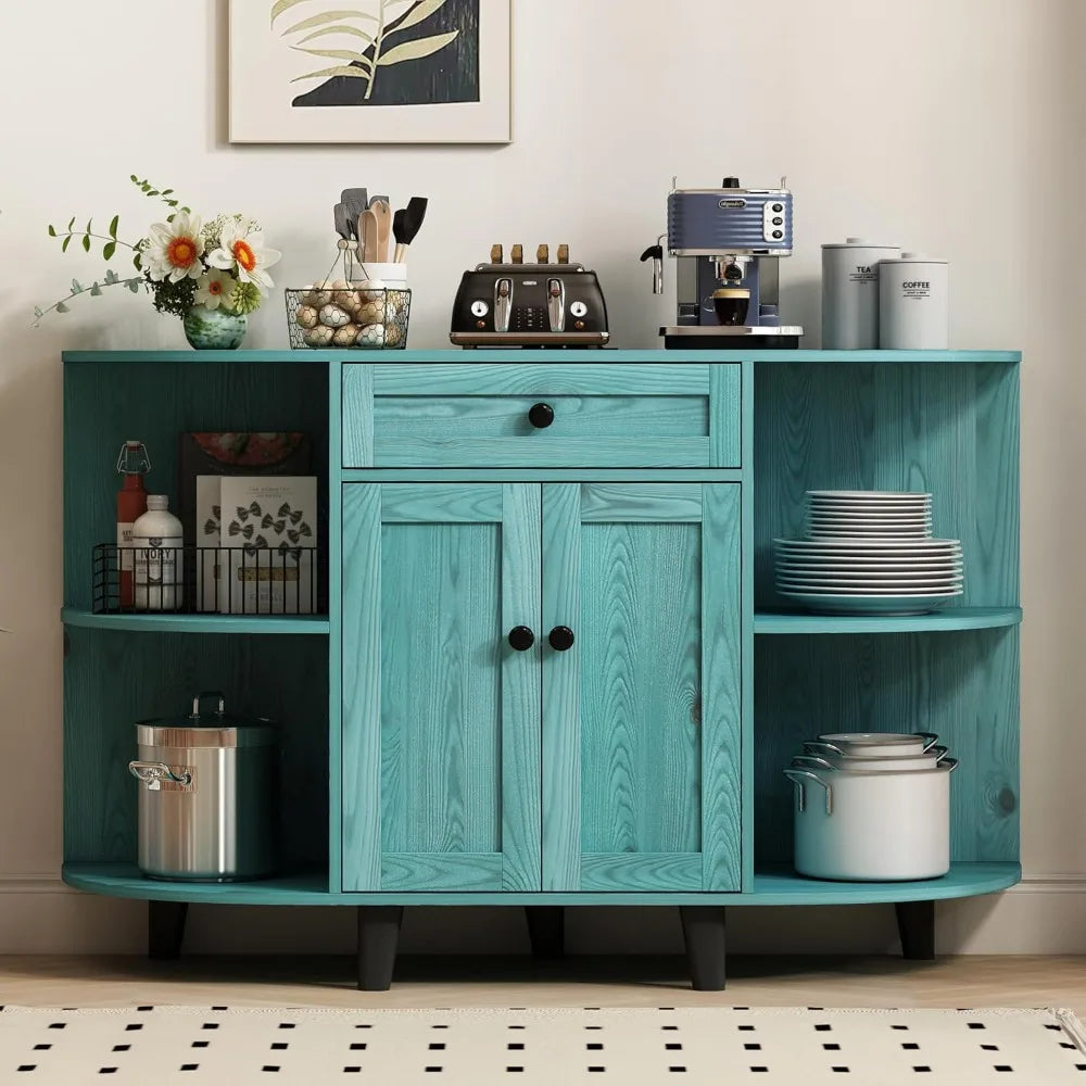 Sideboard Buffet Cabinet with Power Outlet and Storage for Kitchen
