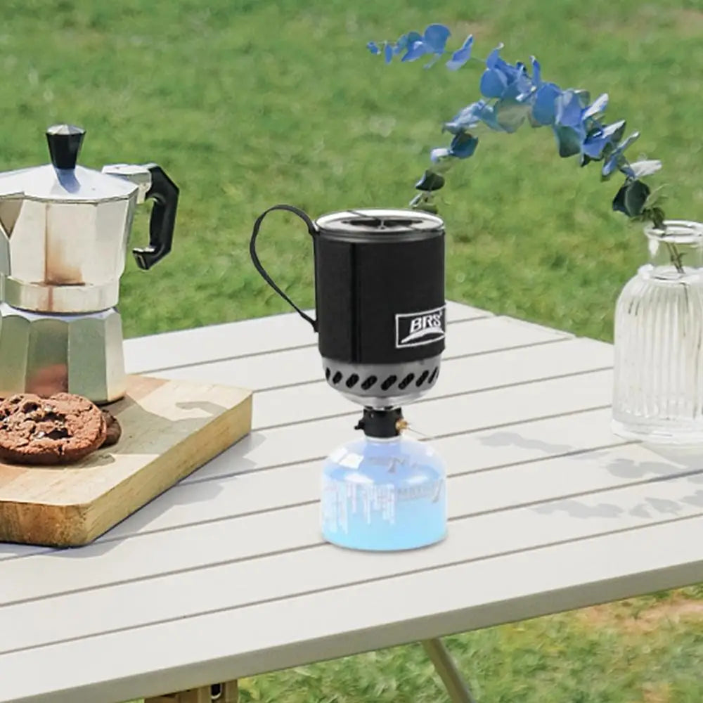 Ultralight Portable Camping Stove System Heat Collecting Pot Burner