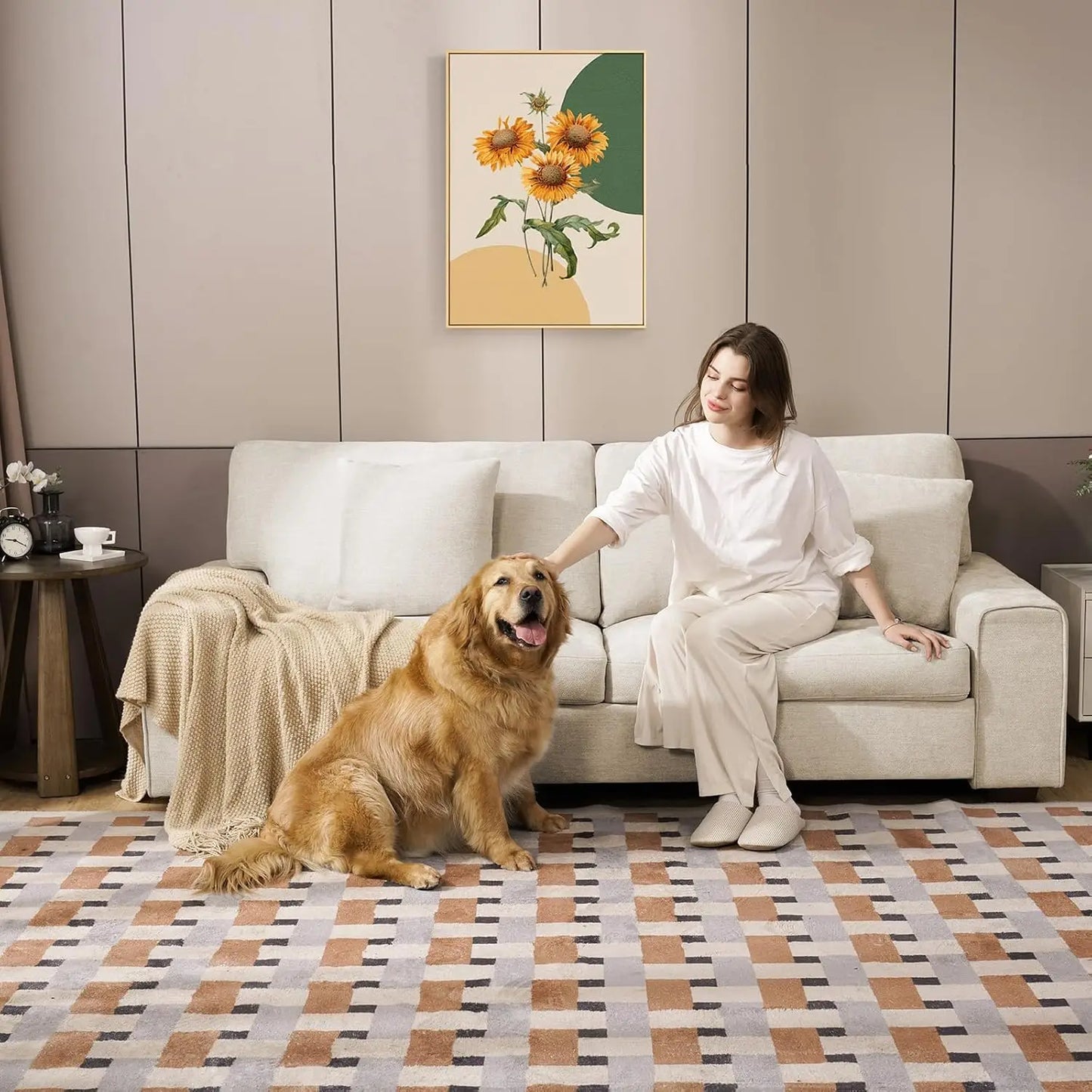 Modern Loveseat Sofa Chenille Recliner Removable Cover Spring Cushions