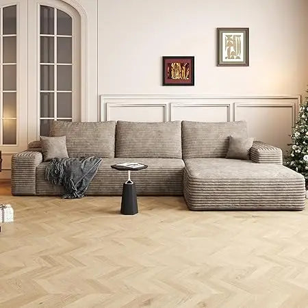 Ljustra 108 Inch Modern Modular Sofa L-Shaped Couch Deep Seat Living Room