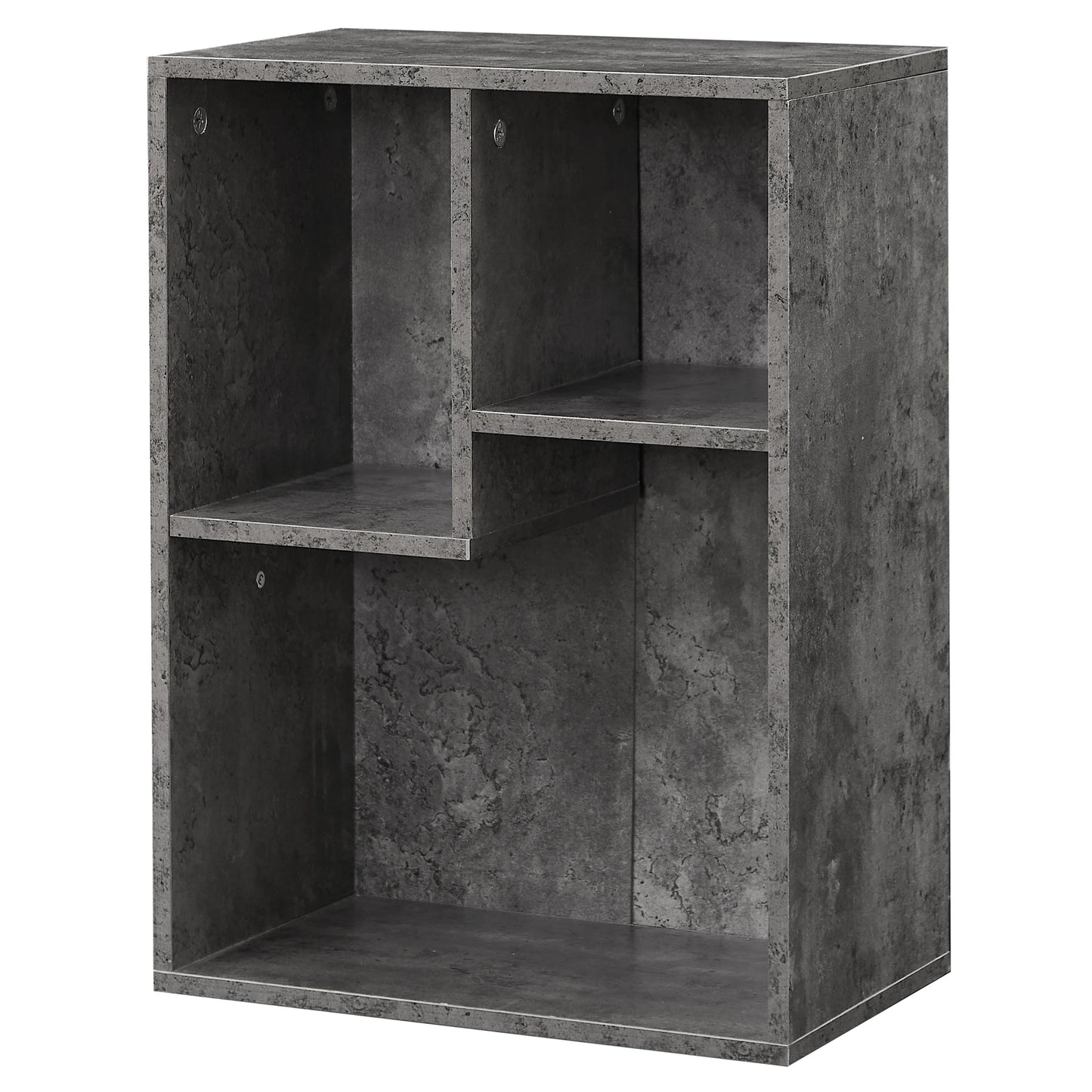 Ljustra Modern 3-Cube Bookshelf Minimalist Storage Organizer
