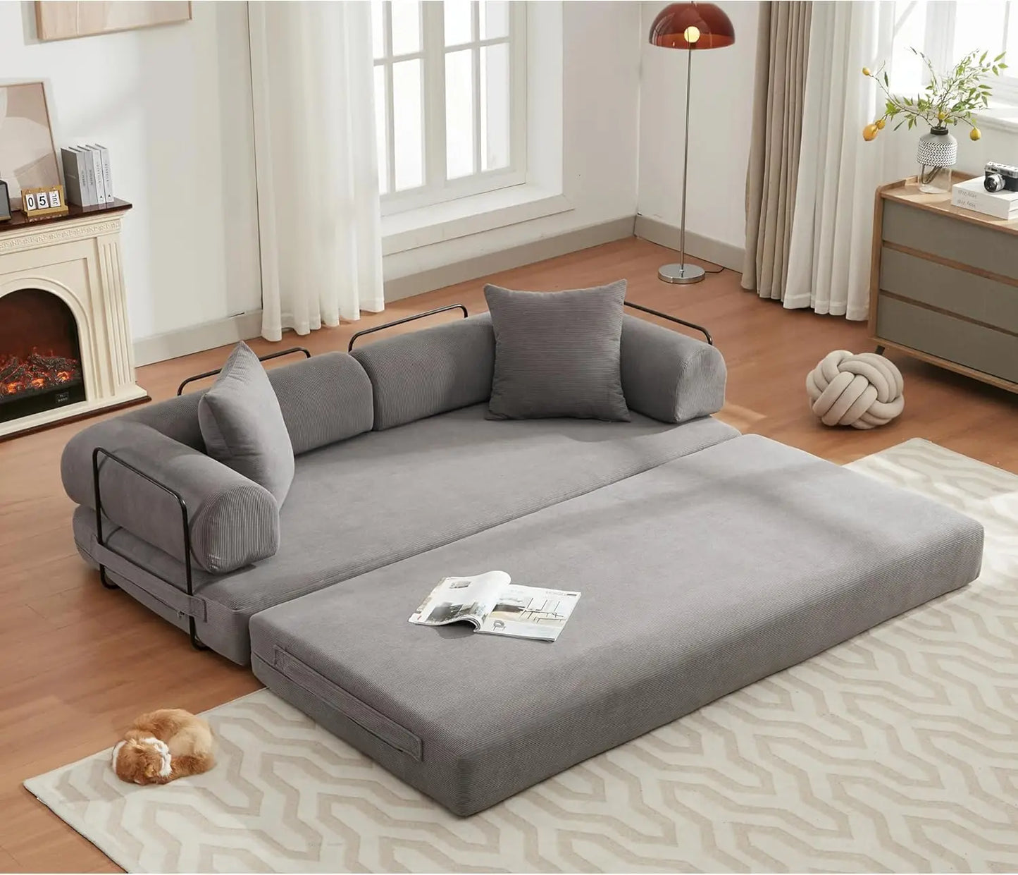 Ljustra Convertible Sleeper Sofa Bed Folding Couch Lounge Bed