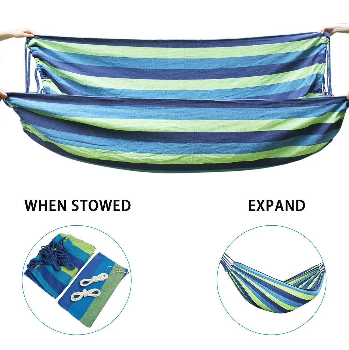 Thick Canvas Hammock Outdoor Camping Swing Multi Functional Two-Person