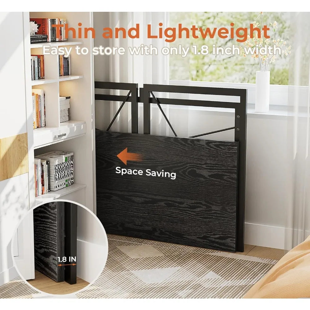 Folding Desk Portable Computer Table Space Saving Home Office Use