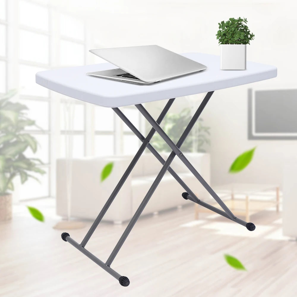 Ljustra Height Adjustable Folding Table Snack Desk Laptop Table