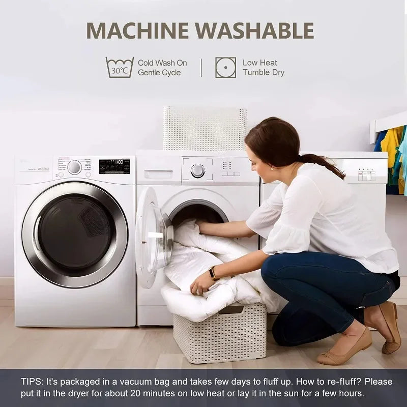 Ljustra Queen Mattress Topper Extra Thick Cooling Pillow Top