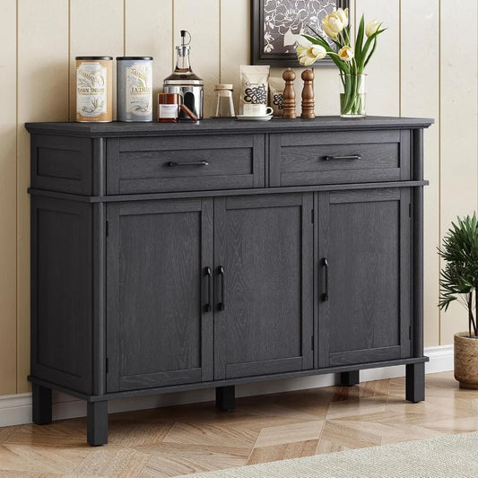 48 Inch Buffet Cabinet Storage Sideboard with Drawers and Doors