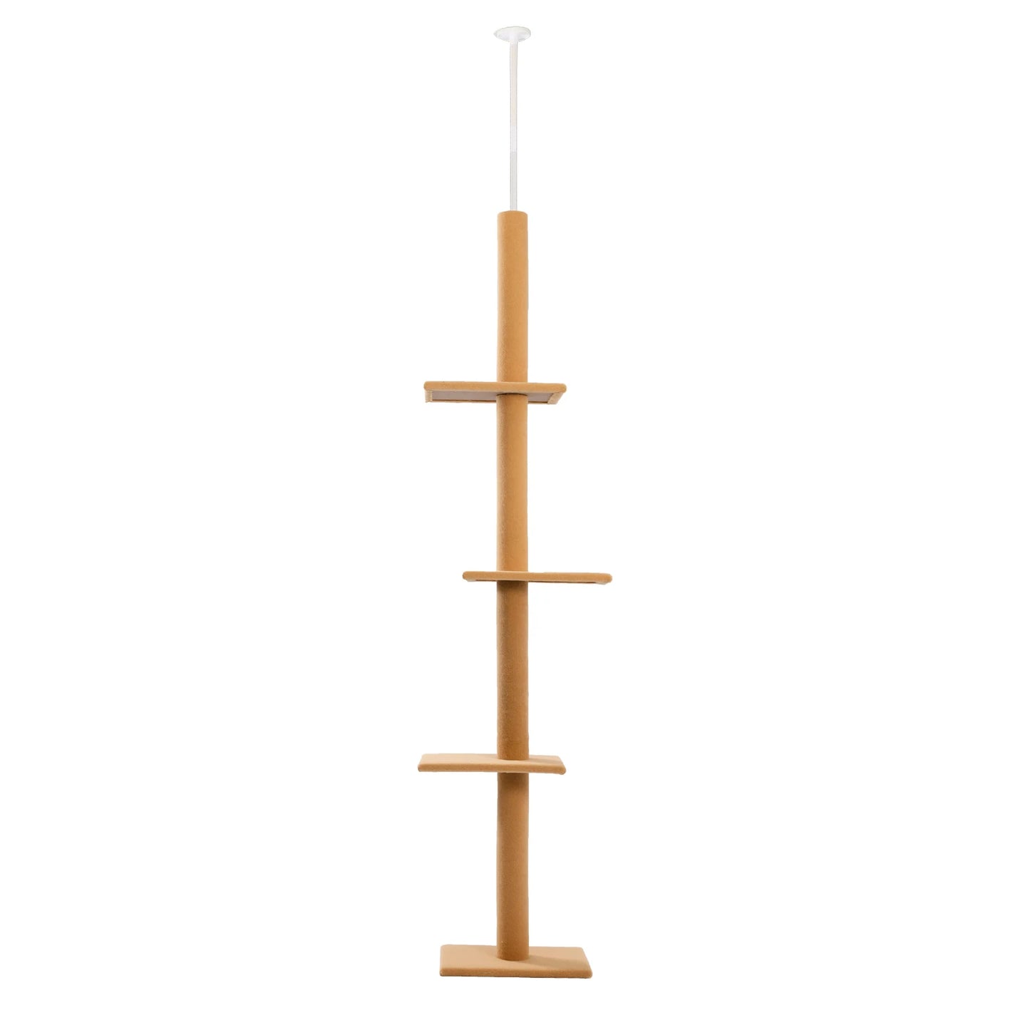 Adjustable Height Cat Tree Indoor Floor to Ceiling Tower Scratching Post