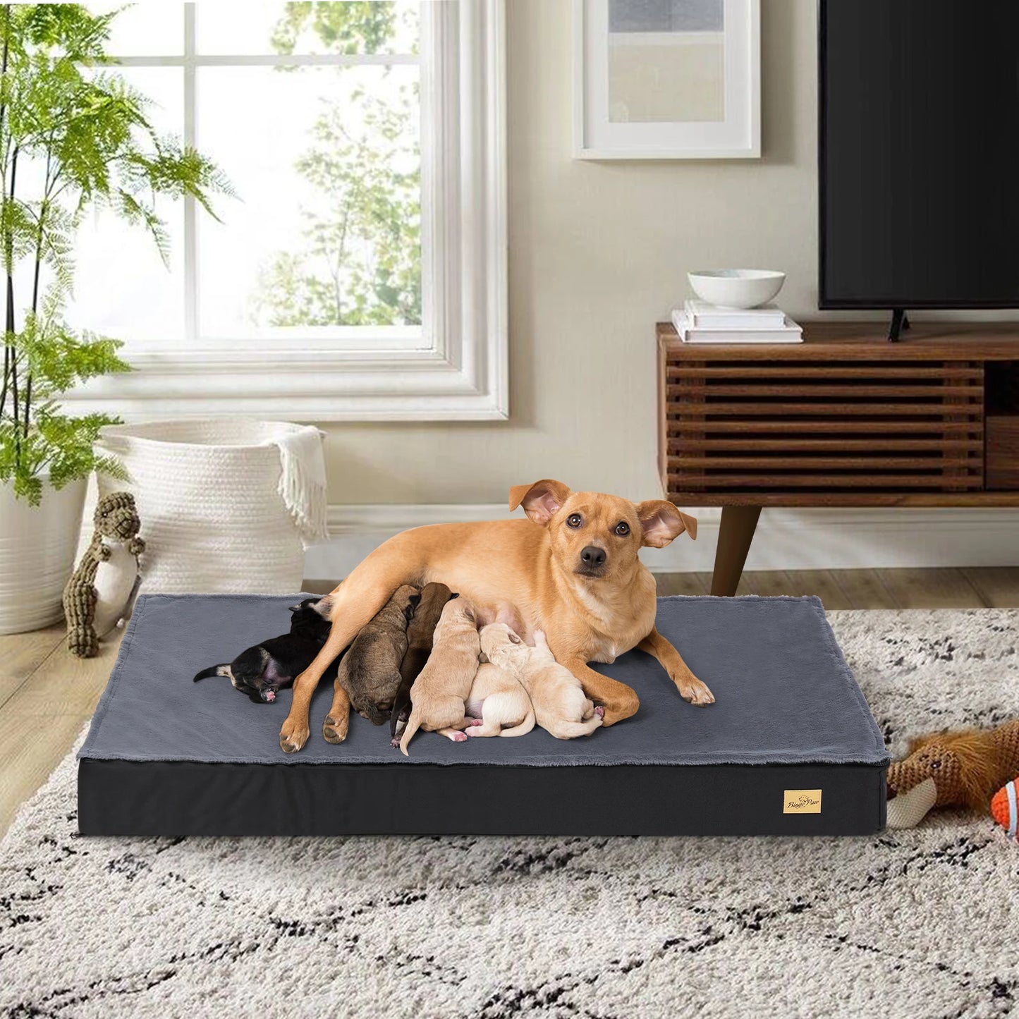 Orthopedic Dog Bed for Large Dogs Waterproof Non-Slip Machine Washable