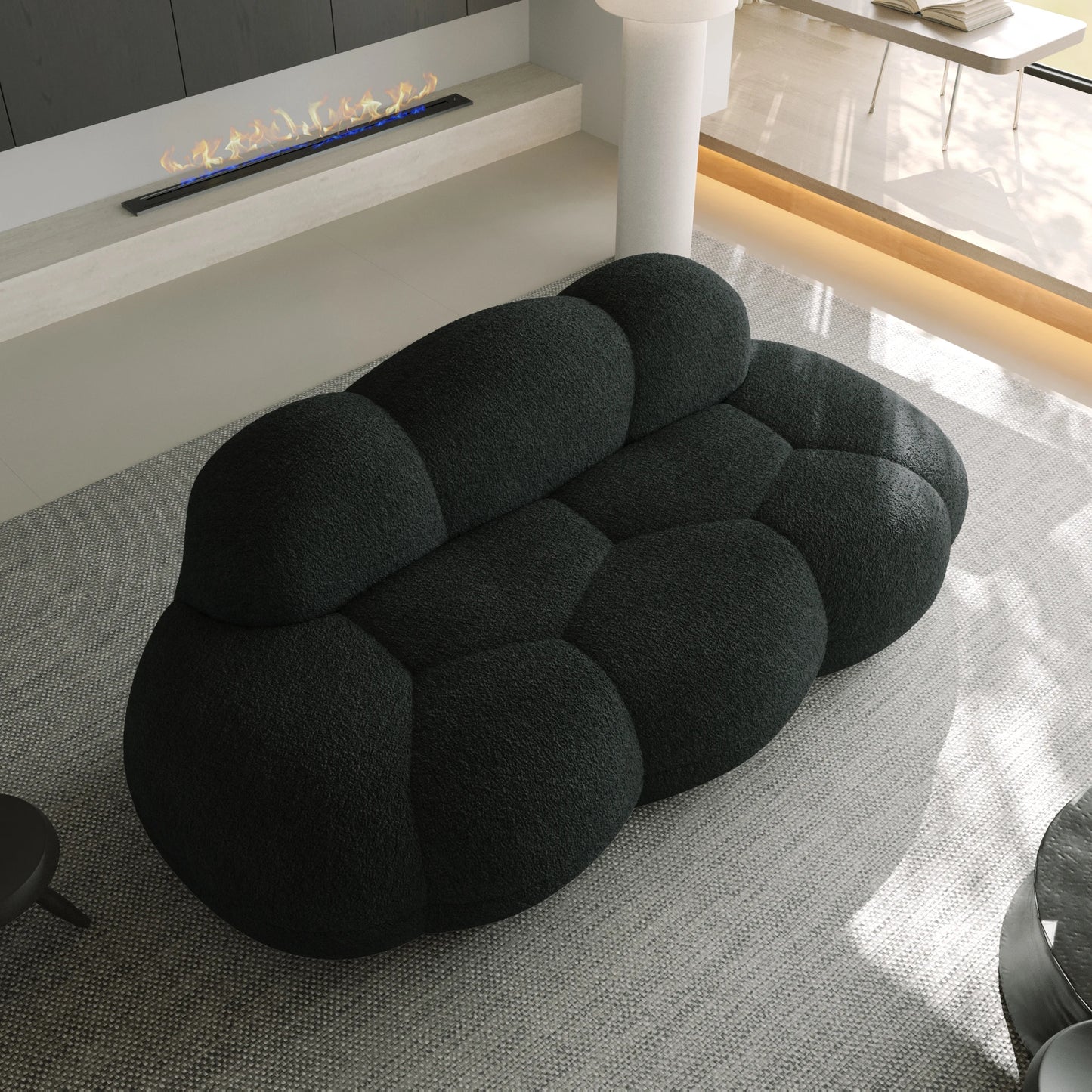 Ljustra Modern Cloud Shaped Sofa Comfy Upholstered Couch for Living Room