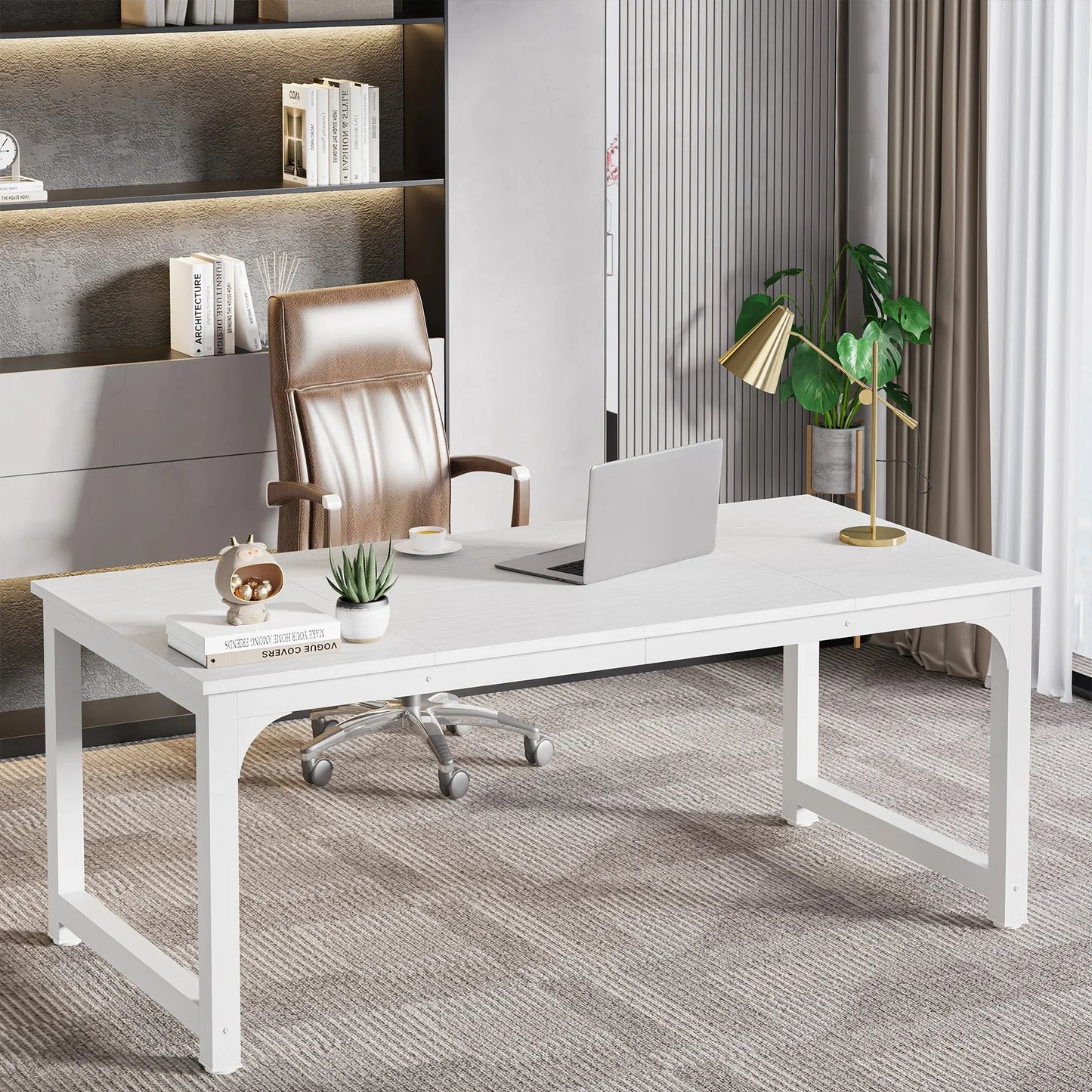 Ljustra Modern Computer Desk Large Office Study Writing Workstation