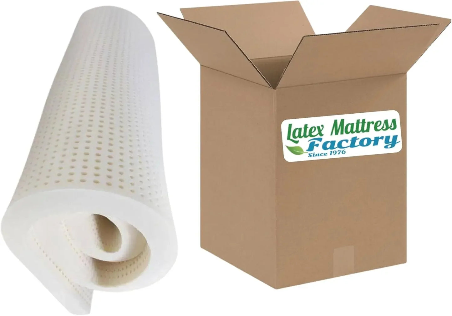 Ljustra 100% Natural Latex Mattress Topper Firm 3 Inch Queen