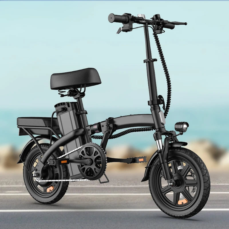 14 Inch Foldable Electric Bicycle Peak 500W Motor 48V 40 Miles Range