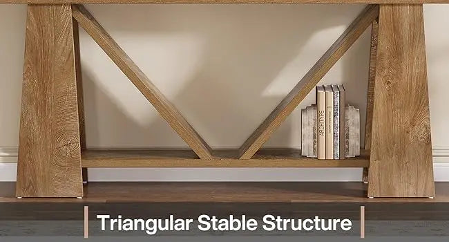 Extra Long Console Table Farmhouse Narrow Sofa Table for Living Room