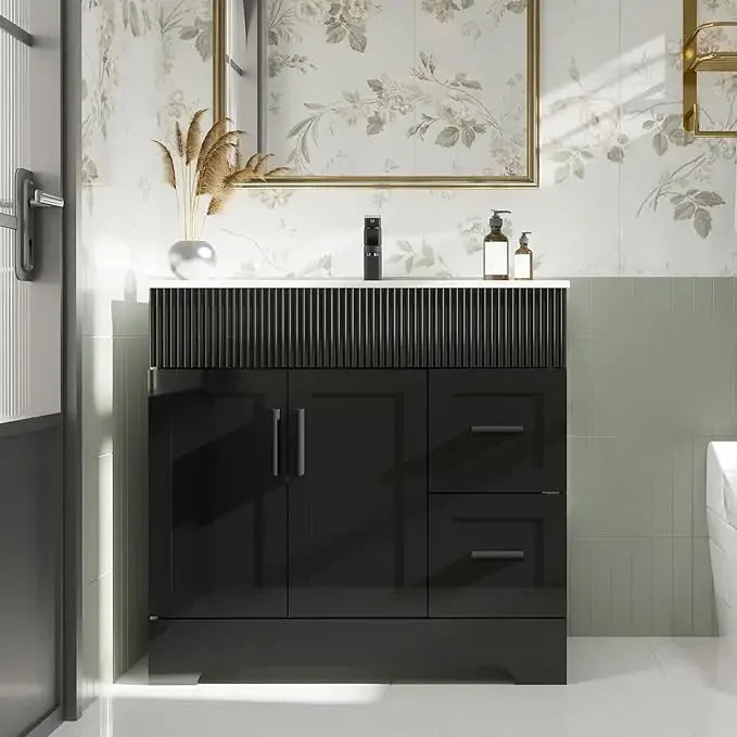36 Inch Modern Bathroom Vanity Sink Combo with Undermount Single Sink