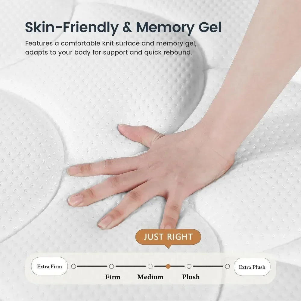 Ljustra Full Size Foam and Spring Hybrid Mattress 12 Inch Medium Firm