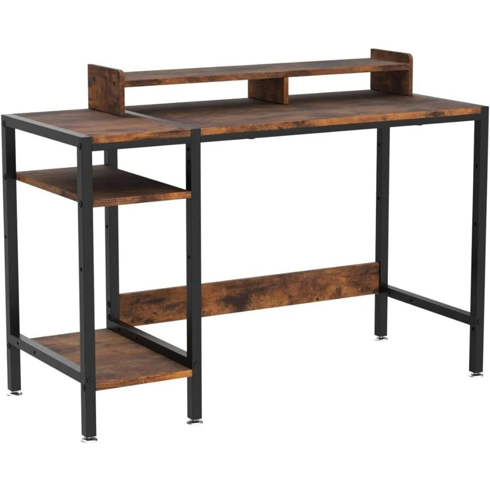 39 Inch Computer Desk Gaming Table with Storage Modern Home Office