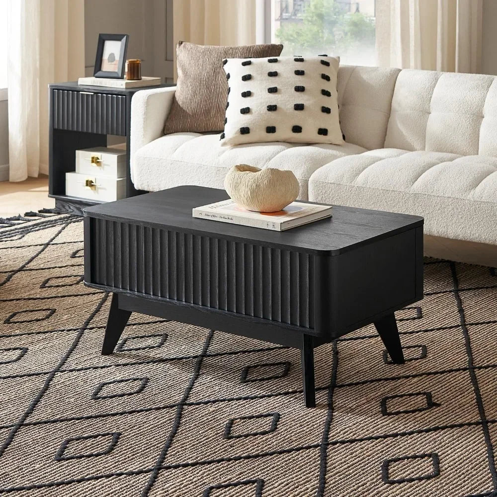 Brooklyn Lift Top Coffee Table Mid Century Modern Farmhouse Living Room