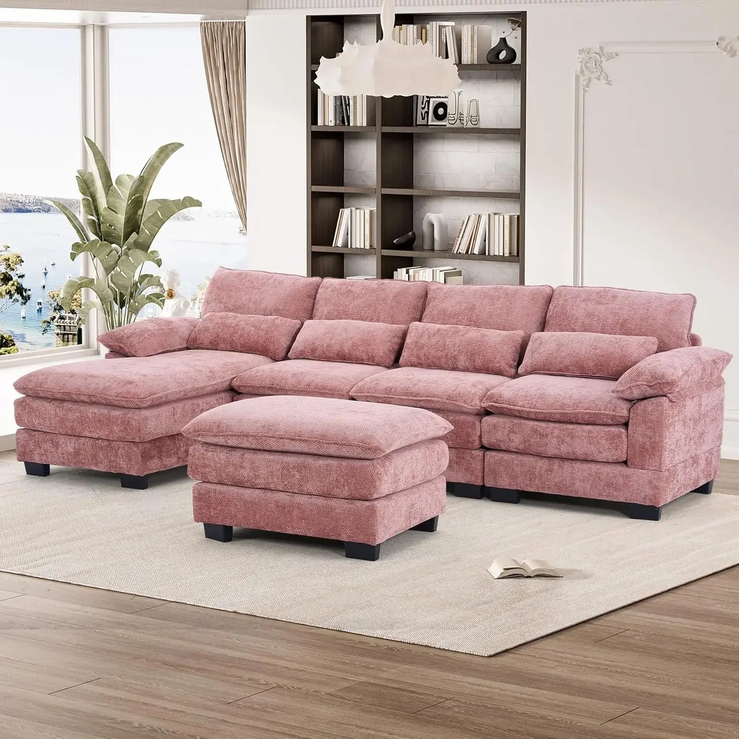 Ljustra U Shape Sectional Sofa Cloud Couch Living Room Comfy Modular Sofa