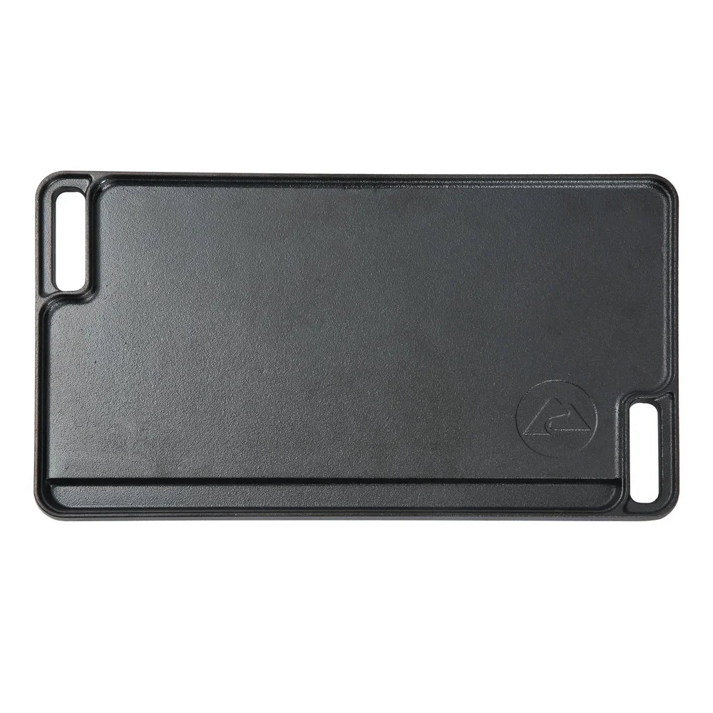 16 Inch Pre-Seasoned Cast Iron Grill Griddle Pan Reversible Heavy Duty