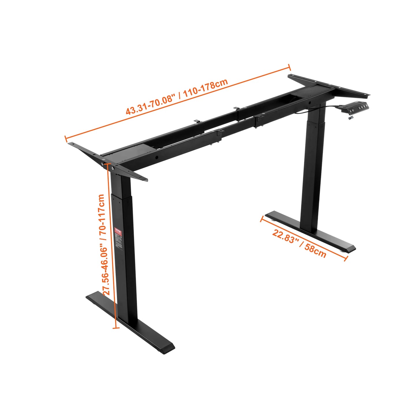 Ljustra Electric Standing Desk Frame Ergonomic Adjustable Home Office