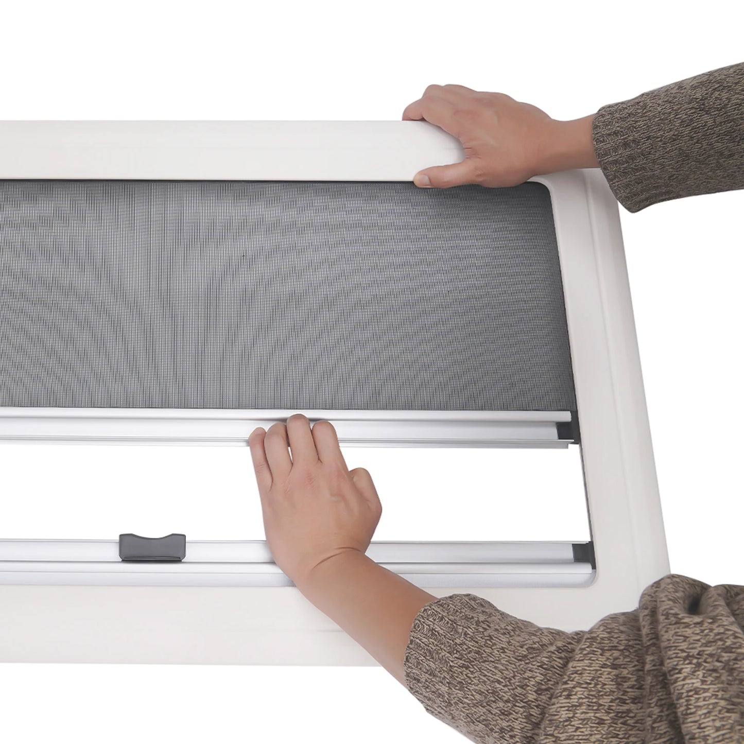 Caravan Sliding Ventilation Window 900x500mm Camper Skylight with Blind