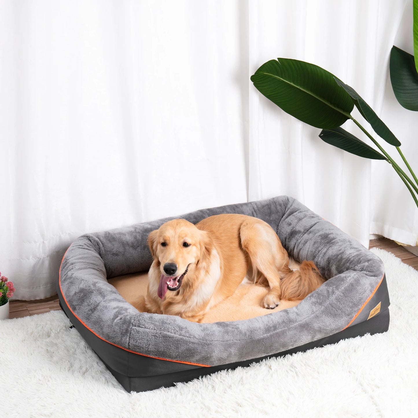 Large Dog Bed Soft Comfortable Removable Washable Cover Waterproof
