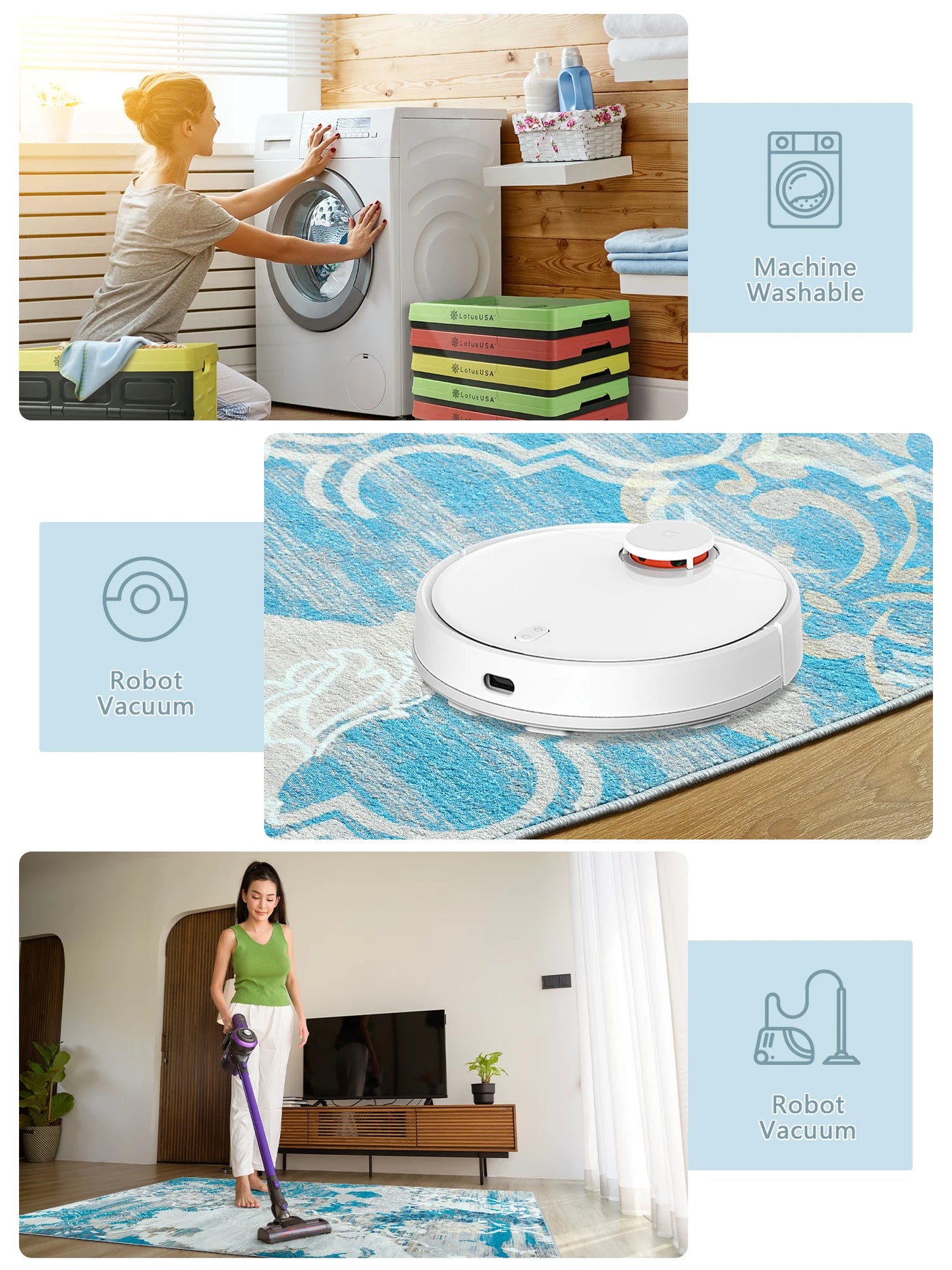 Contemporary Abstract Traditional Floral Faux Wool Area Rug Soft Carpet